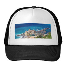 Camogli, aerial view trucker hats