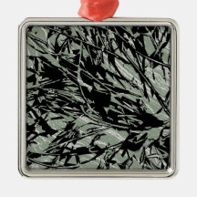 Camouflage Abstract Silhouettes Ornaments