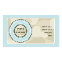 Camouflage and Tire Business Card