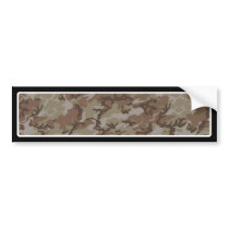 Camouflage Desert Background Template Bumper Stickers