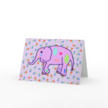 Camouflage Elephant card