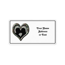 Camouflage Heart with Kissing Couple Personalized Address Labels