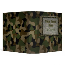Camouflage Military 1.5 inch Binder