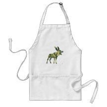 Camouflage Moose Silhouette Apron