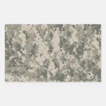 camouflage numérique stickers en rectangle