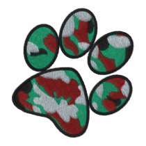 Camouflage Paw Print