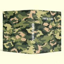 Camouflage School Binder with Your Name binders