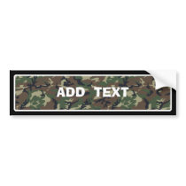 Camouflage Woodland Bumper Stickers