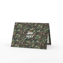Camouflage Woodland Cards