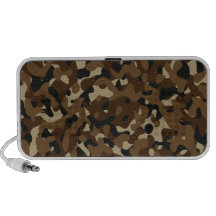 Camouflage Woodland Forest (Black, Brown, Beige) Laptop Speaker