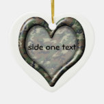 Camouflage Woodland Forest Heart Ornament