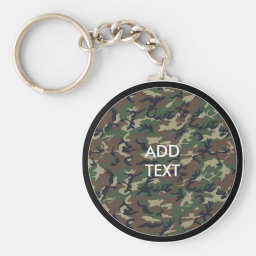 Camouflage Woodland Keychains
