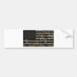Camouflaged American Flag Bumper Sticker