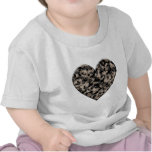 Camouflaged Heart T Shirt
