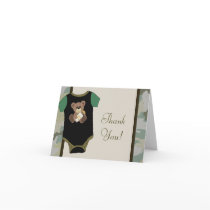 Camouflauge Baby Boy Shower Thank You Cards