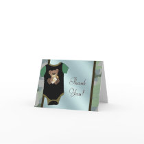 Camouflauge Baby Boy Shower Thank You Cards