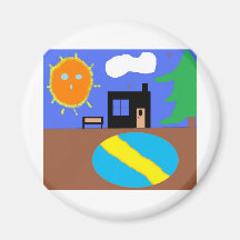 camp alaska refrigerator magnet