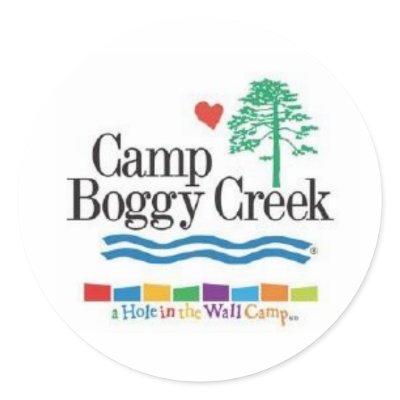 Camp Boggy Creek Round Sticker by saucisquirrel