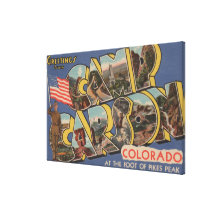 Camp Carson, Colorado - Pikes Peak Canvas Prints