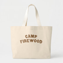 Camp Firewood Canvas Bag