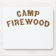 Camp Firewood Mouse Pad