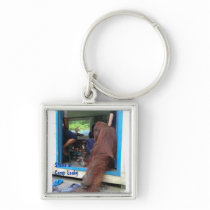 Camp Leakey Orangutan views Born To Be Wild Keychain