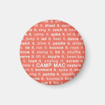 Camp Mac Magnet (Red Do It)
