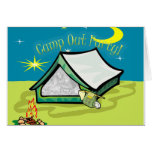 Camp Out Photo Party Card