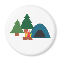 Camp Site Fridge Magnet