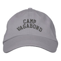 Camp Vagabond Basic Embroidered Grey Cap Baseball Cap