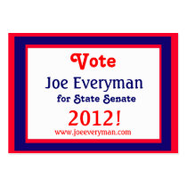 Campaign Candidate 2012 Calendar Wallet Card Business Cards