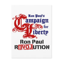 Campaign For Liberty Ron Paul Post Card