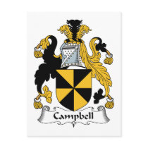 Campbell Family Crest Postcards