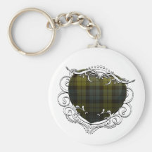 Campbell Tartan Heart Key Chain