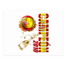 Campeon 2010 Spain Celebration Gifts Post Card