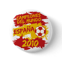 Campeones del Mundo 2010 Pinback Button