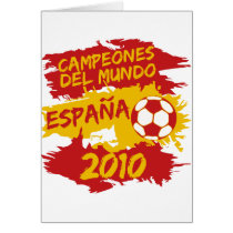 Campeones del Mundo 2010 Greeting Card