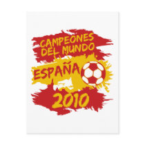 Campeones del Mundo 2010 Postcard
