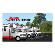 Camper Dealership Business Cards