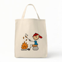 Camper Roasting Hot Dogs Tshirts and Gifts Tote Bag