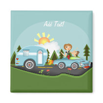 Camper's Dream Life Fridge Magnet