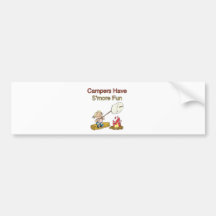 Campers have S'more fun Bumper Stickers