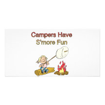 Campers have S'more fun Custom Photo Card