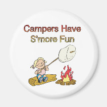 Campers have S'more fun Fridge Magnet