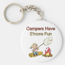 Campers have S'more fun Key Chain