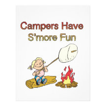 Campers have S'more fun Letterhead Template