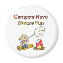 Campers have S'more fun Magnet