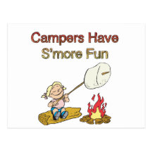 Campers have S'more fun Postcard
