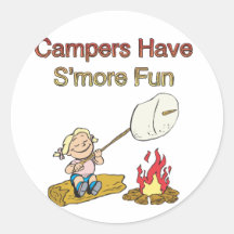 Campers have S'more fun Sticker