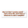 Campfires Bumper Stickers